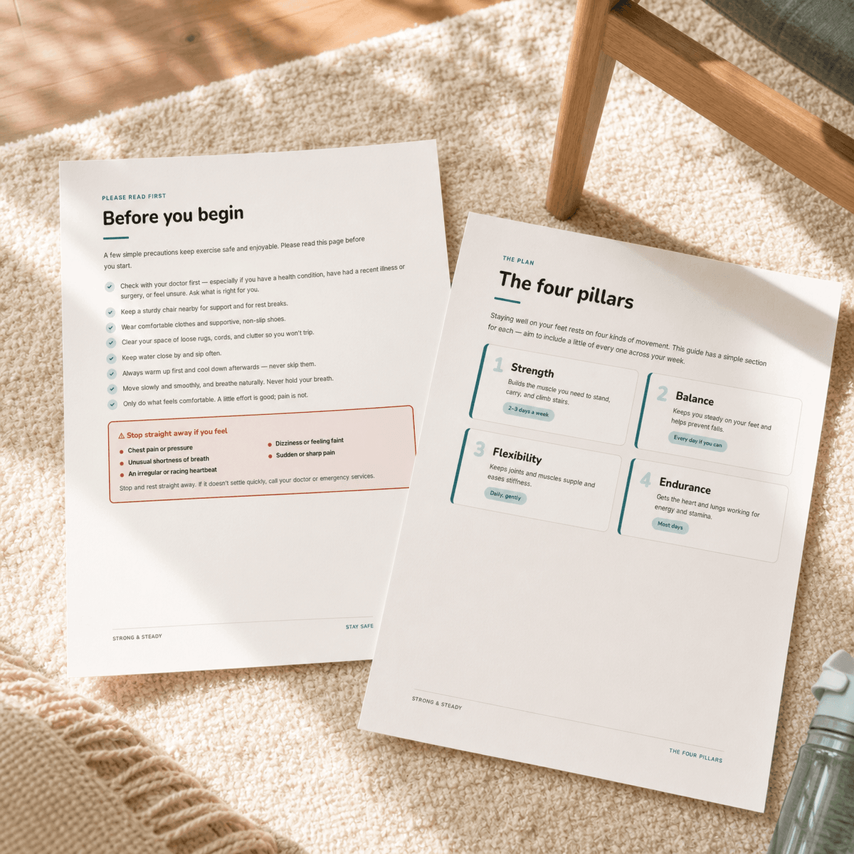 Strong & Steady — At-Home Exercise Guide – inside page preview 6
