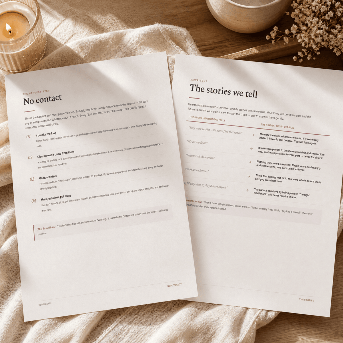 Begin Again — Break-Up Recovery Guide