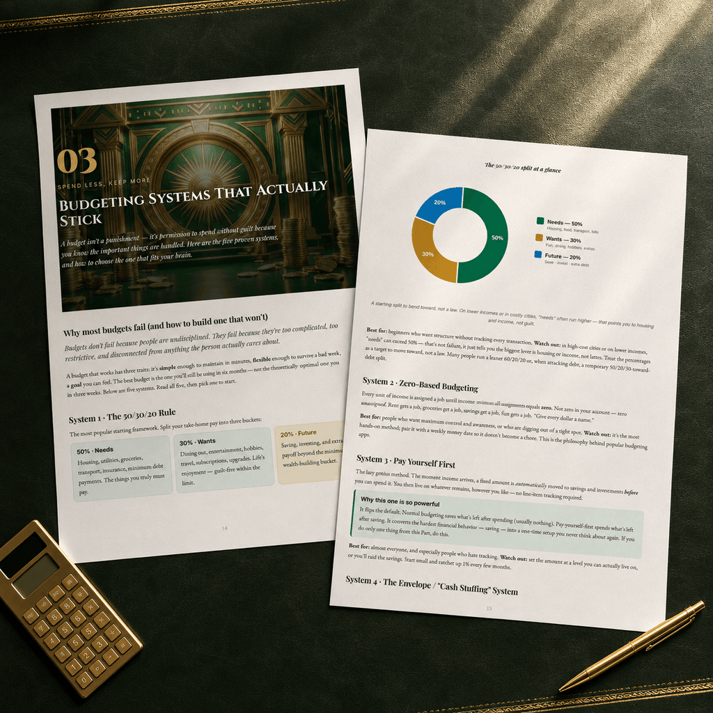 Become Wealthy in 2027 — PDF Guide + Excel Trackers