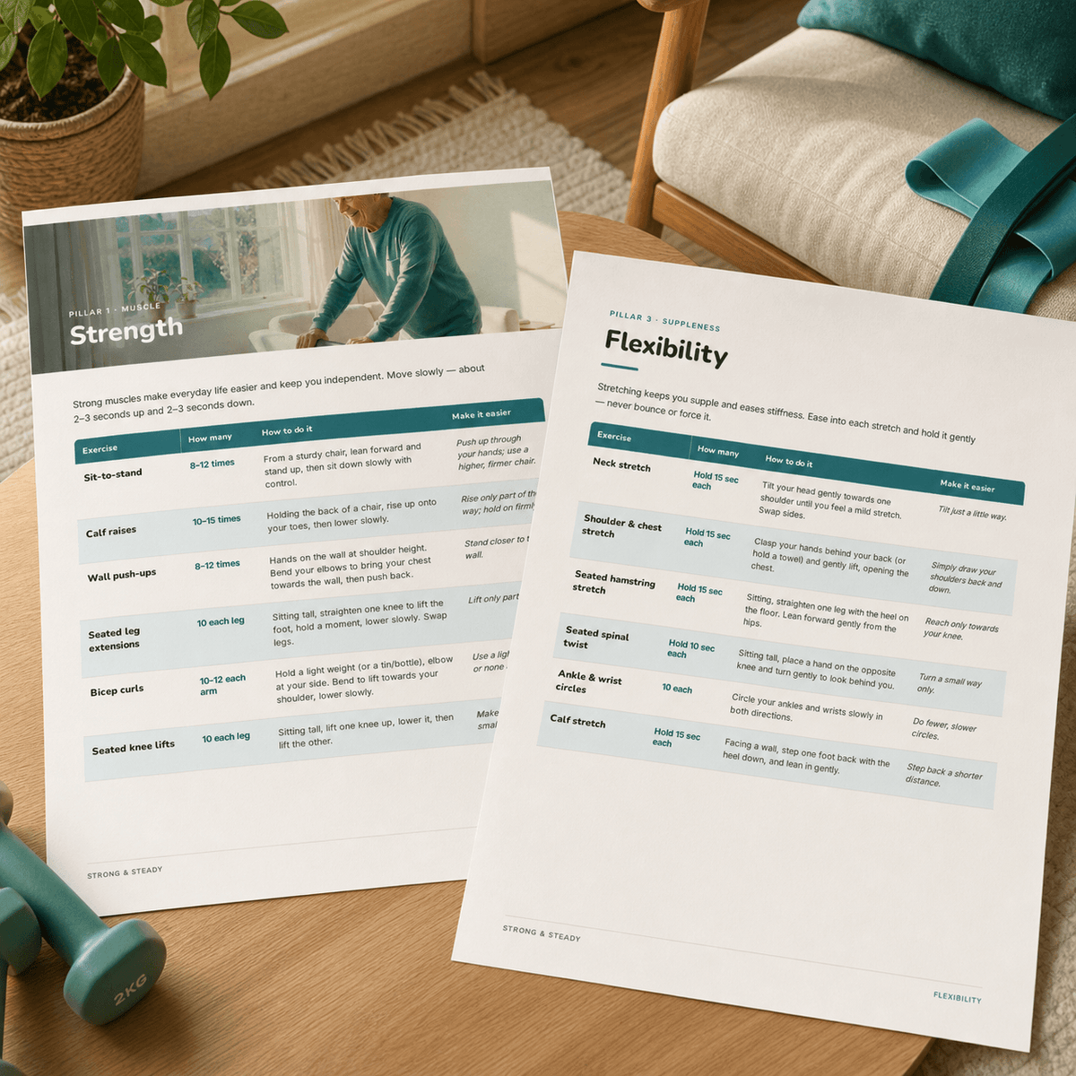 Strong & Steady — At-Home Exercise Guide