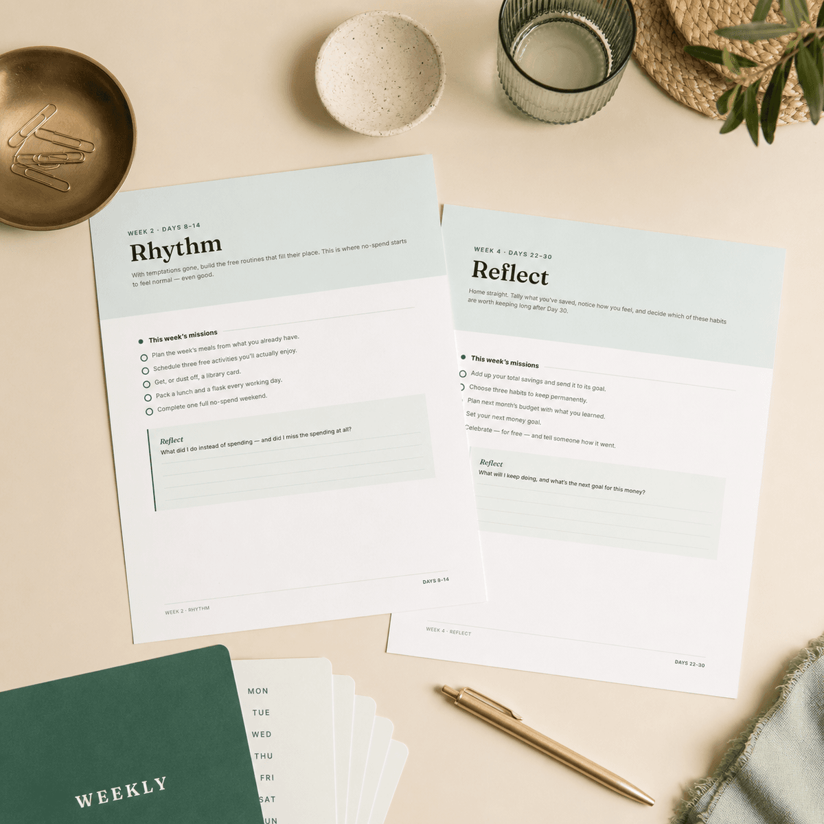 The No-Spend Reset — 30-Day Workbook