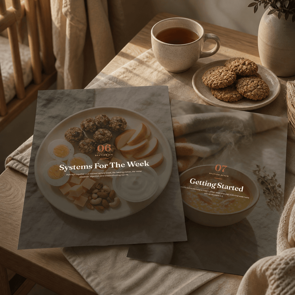 The Fourth Trimester Kitchen — Postpartum Meal Prep & Nutrition Guide