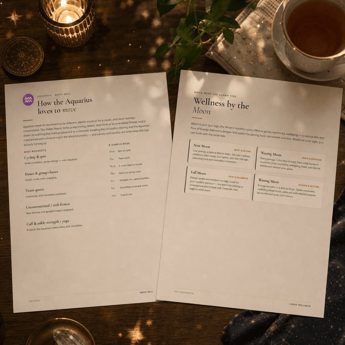 Horoscope Wellness — Zodiac Food, Movement & Self-Care Guide
