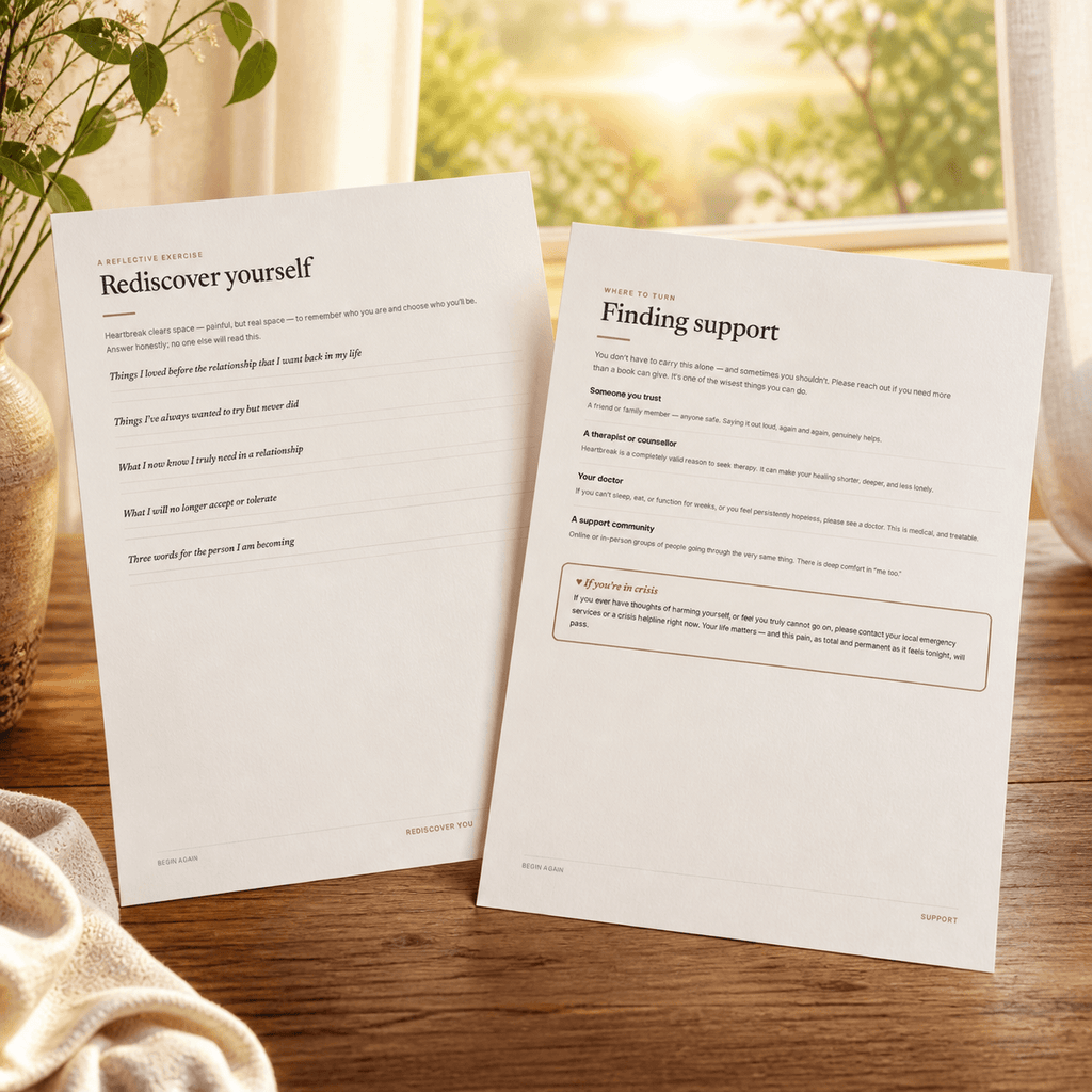 Begin Again — Break-Up Recovery Guide